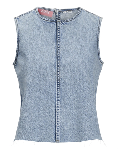 Maggie Cut Off Denim Top - JJXX